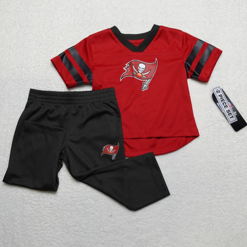 NFL Team Apparel Jersey Set Baby 12M Red Black Tampa Bay Buccaneers 9K1I1RT01